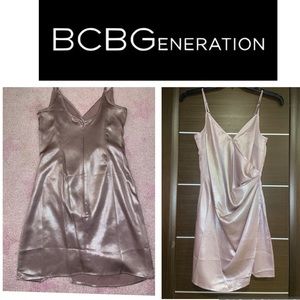 *NWT👗BCBGeneration Shiny Mauve Slit Dress Size 2